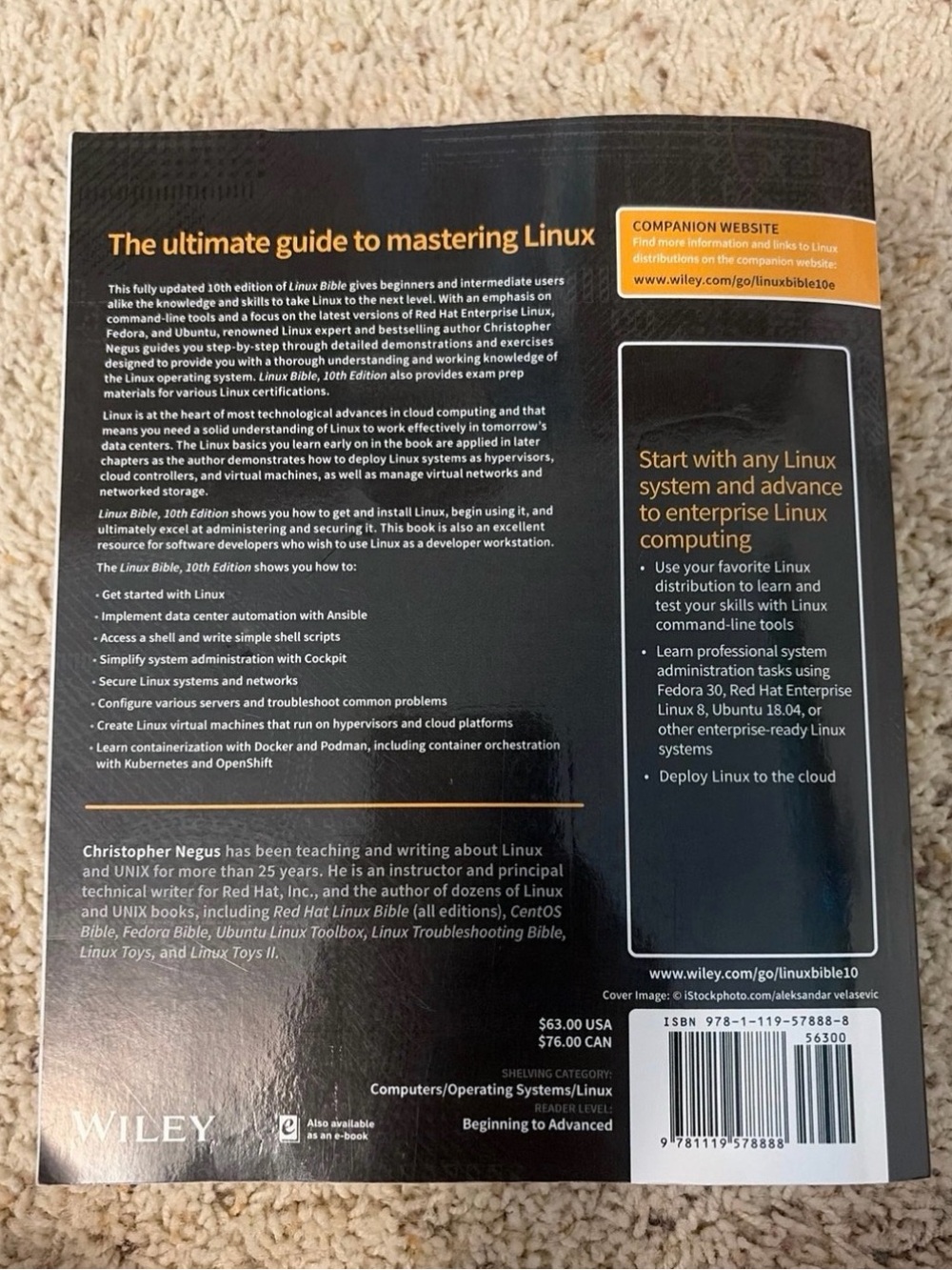 Linux Bible Tenth Edition - Picture 3 of 3
